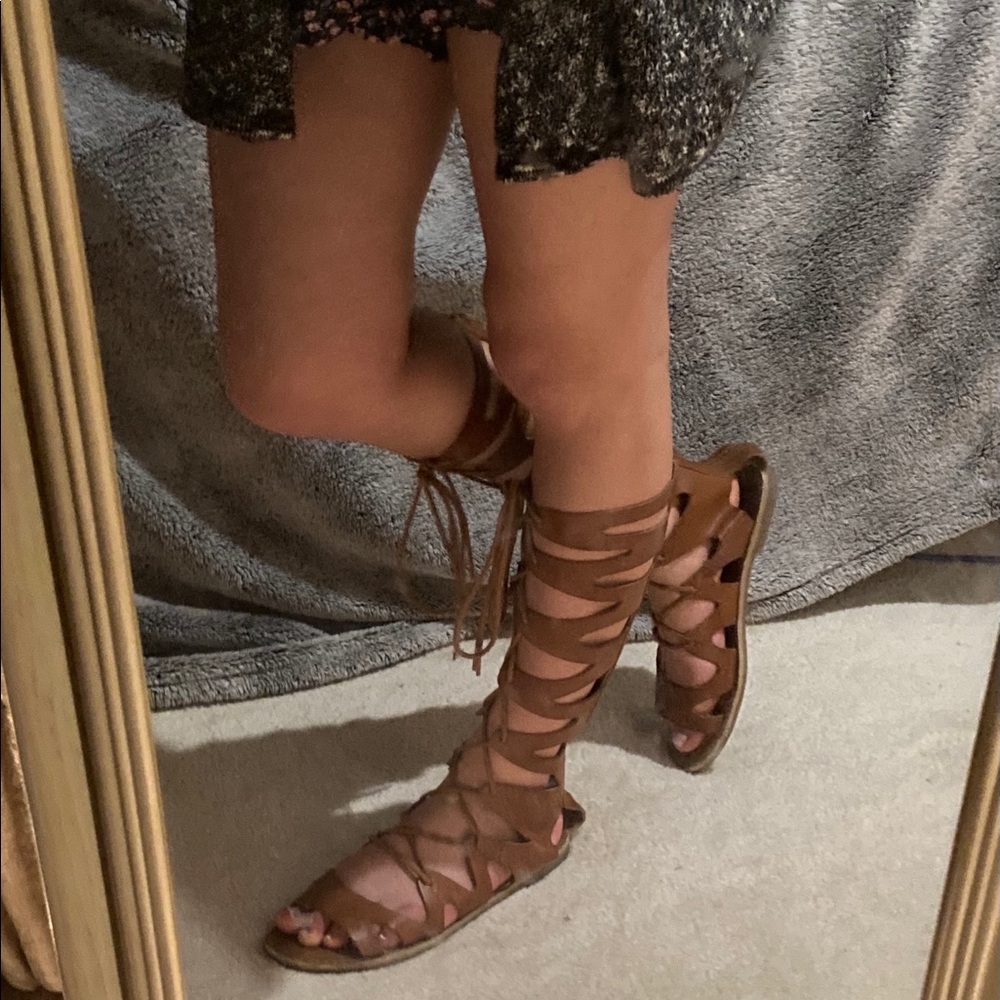 Lace up gladiator sandals